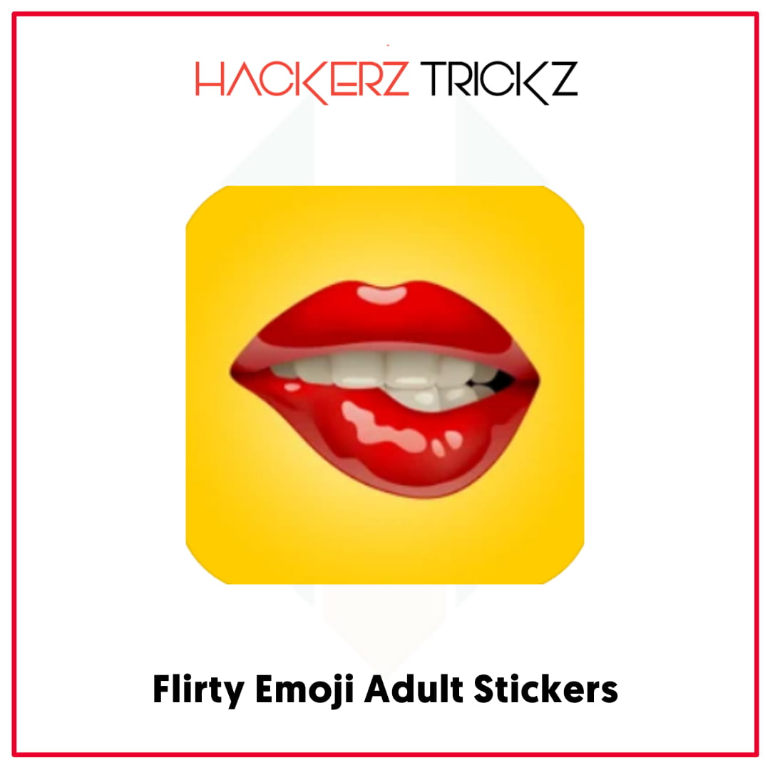 Flirty Emoji Adult Stickers