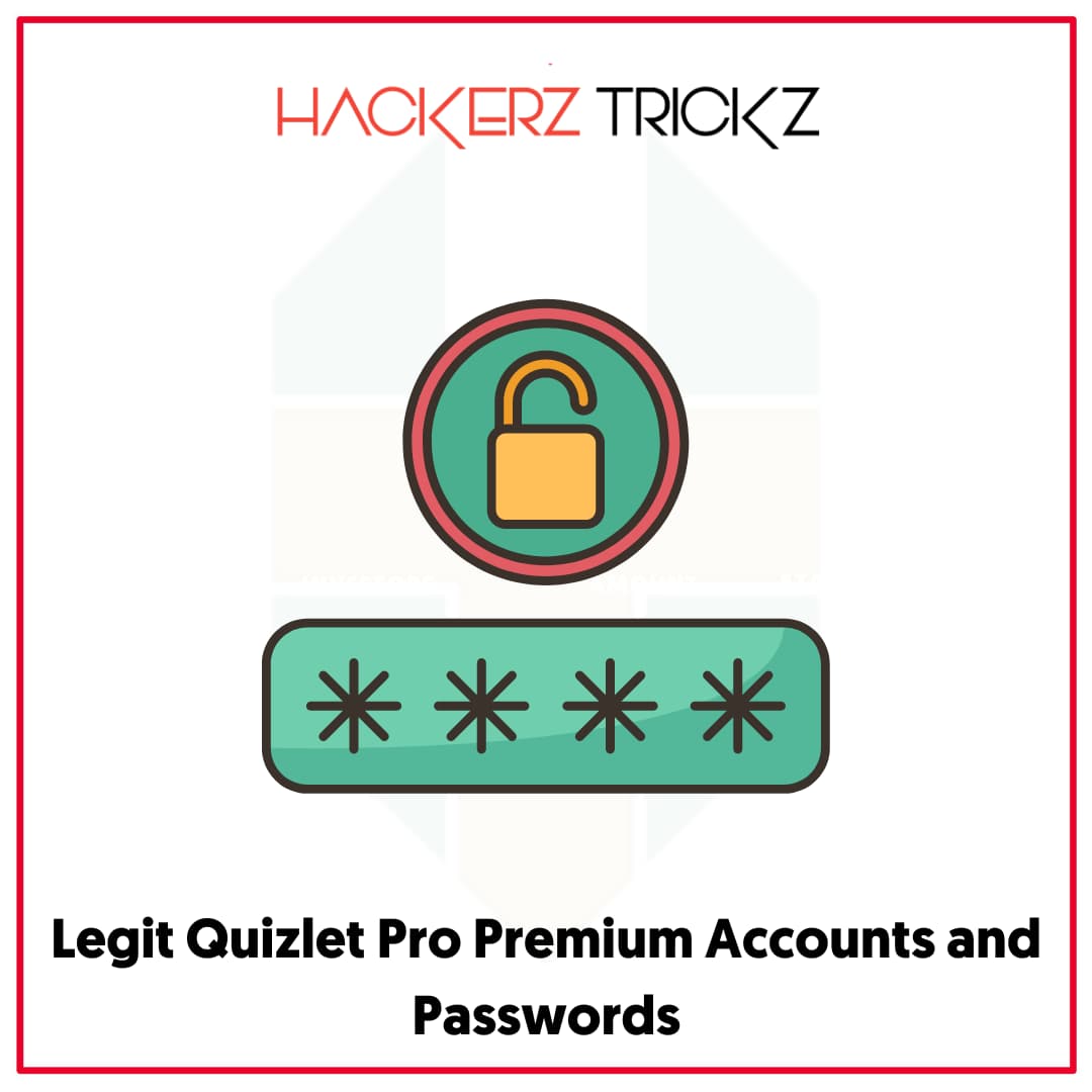 Legit Quizlet Pro Premium Accounts and Passwords