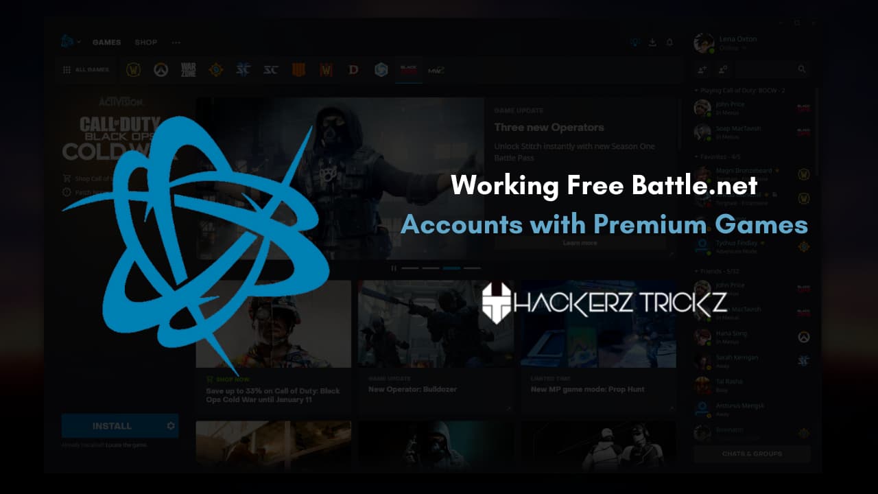 Working Free Battle.net Accounts with Premium Games