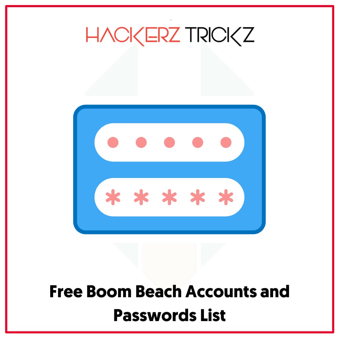 Free Boom Beach Accounts and Passwords List